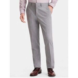 Kenneth Cole Reaction Techni-Cole Suit Pants 42"x35" Gray Retail $135